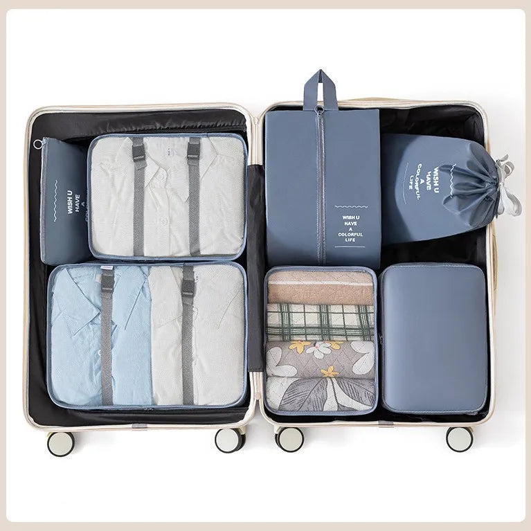 Waterproof Travel Organiser Set of 7 Luggage Bra Organiser Bag Drawstring Bag