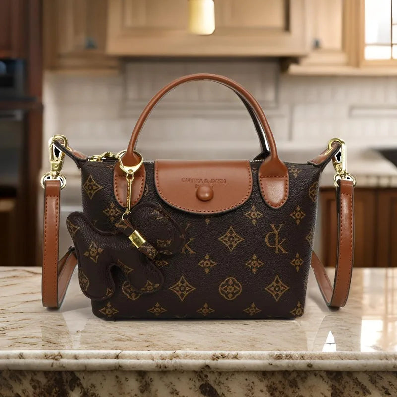 Luxury Commuter Crossbody Bag For Women Chic Vintage Leather Handbag Elegant Designer Tote Minimalist Large Capacity Shopper