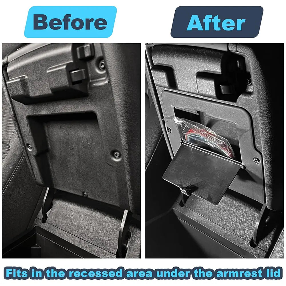 Car Armrest Hidden Storage for Chevy Colorado/GMC Canyon LT/WT 2023 2024 2025 Center Console Secret Organizer Box Accessories