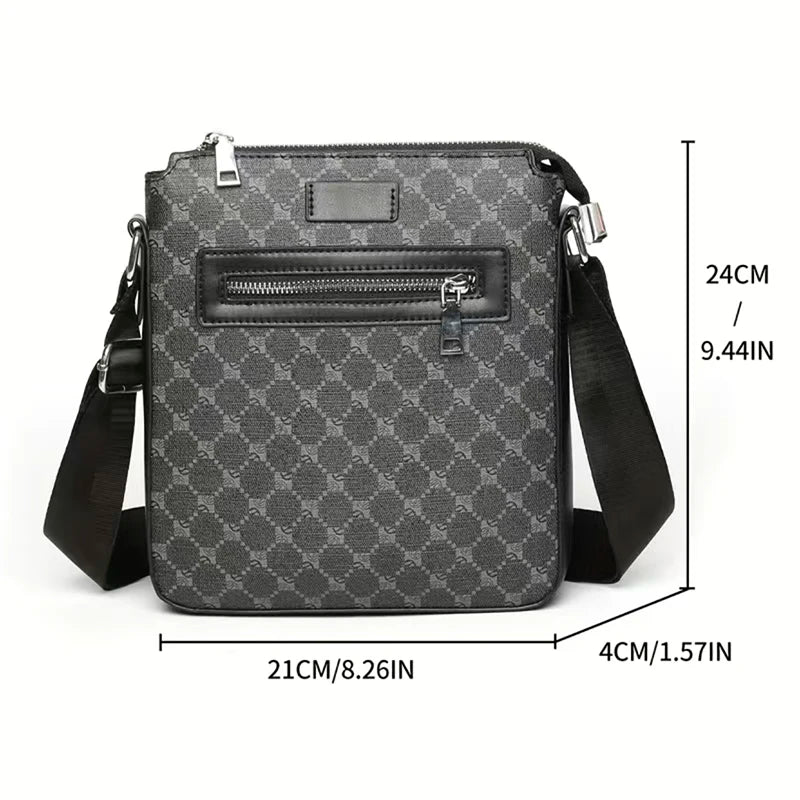 Luxury Brand Crossbody Bag for Men Bags New Casual Man Messenger Bag Fashion Male Bag Leather Designer Sling Pack Shoulder Bag