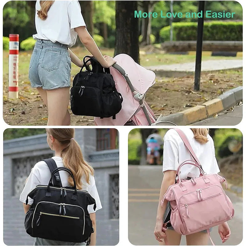 Large Capacity Diaper Bag  Backpack for Women Totes Baby Diaper Nappy Bags Shoulder Cotton Ladies Maternity Shopping Bags