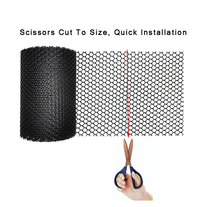Guard Rain Anti-blocking Filter Gutter Guard Ladder Plastic Screen Mesh PVC Protective Net Leaf Guards