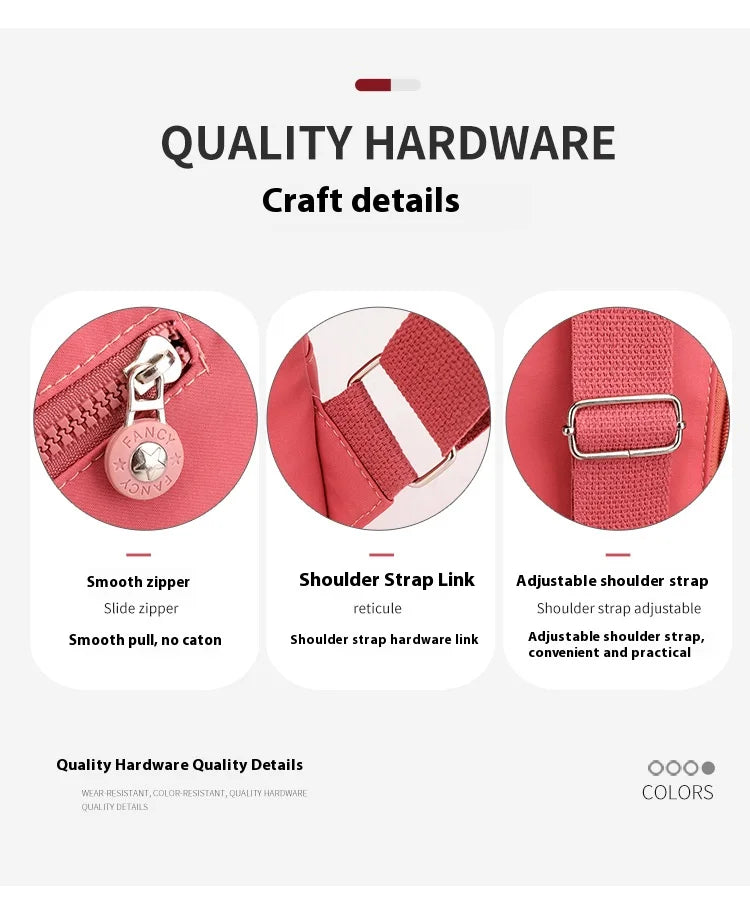 Sling Chest Bag for Women Nylon Fashionable Fanny Pack Shoulder Bags for Women Chest Waist Pack for Travel Crossbody Bags 2024