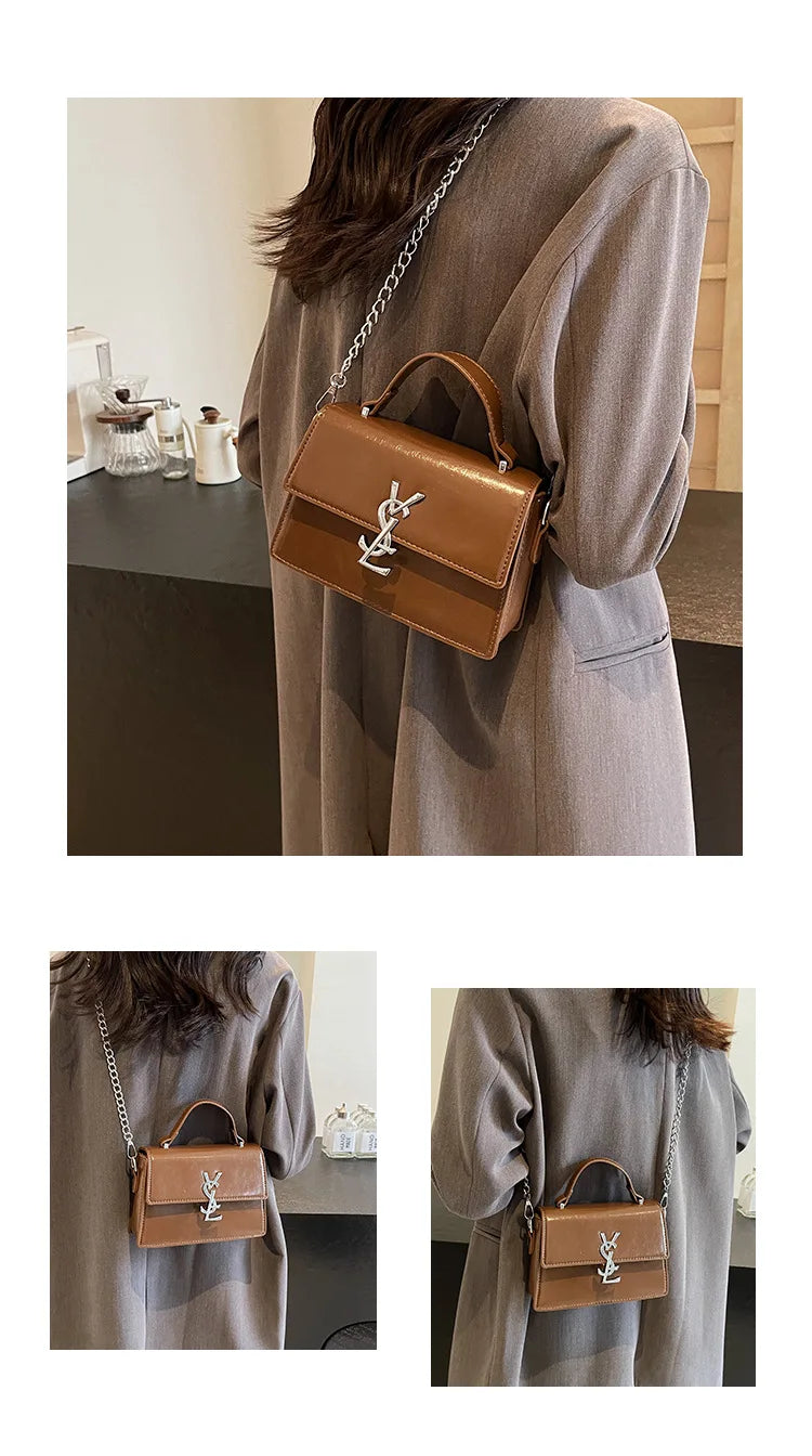 Designer style bag - 2025 hit product - Retro high-end evening bag Classic and versatile chain strap crossbody small square bag