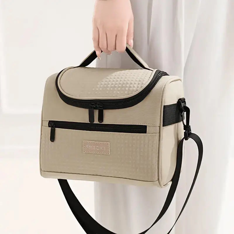 New Tote Cooler Lunch Bags Portable Outdoor Picnic Office School Insulation Bag with Shoulder Strap