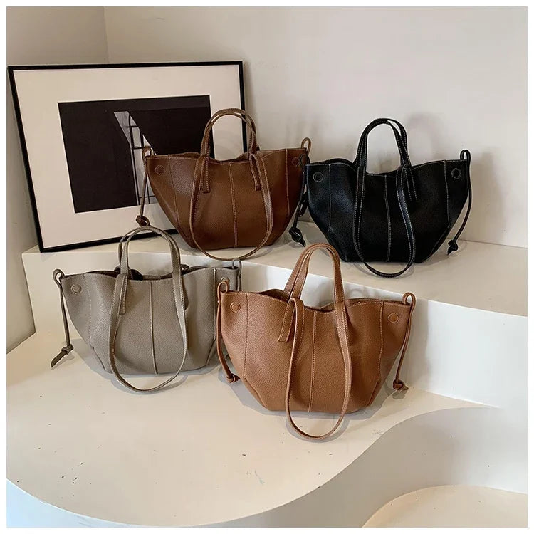 New Handheld Tote Bag Large Capacity Fashionable Women's Bag Premium Single Shoulder Underarm Bag Trousses De L’épaule