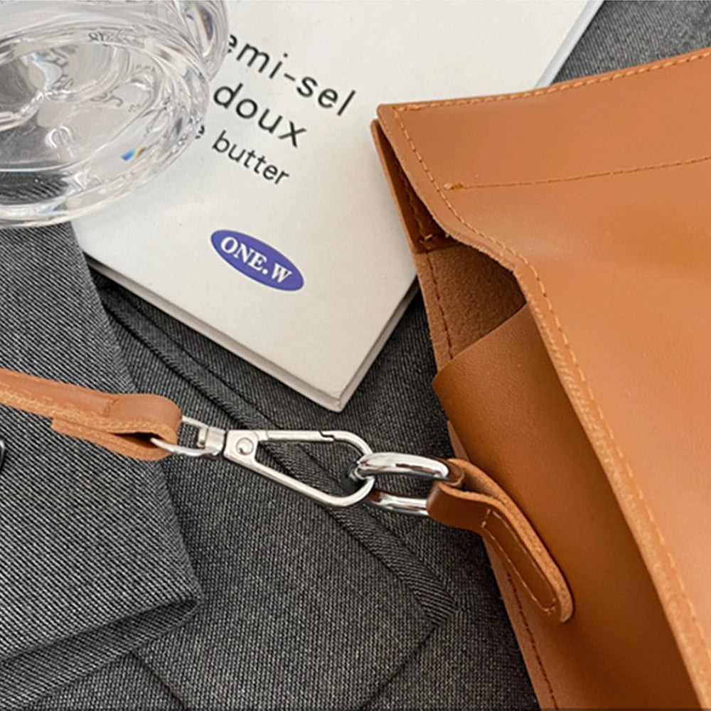 Luxury Design Fashion Laptop Bag For Woman Custom Name Business Office Daily Cross Body Briefcase Leather Large Capacity Handbag