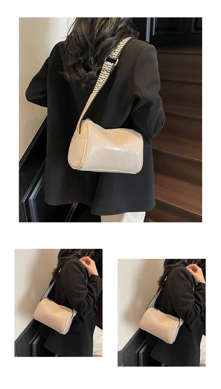 Luxury Brand Famous Designer Women's Tote Bag Elegant Leather Classic Crossbody Messenger Popular Ladies