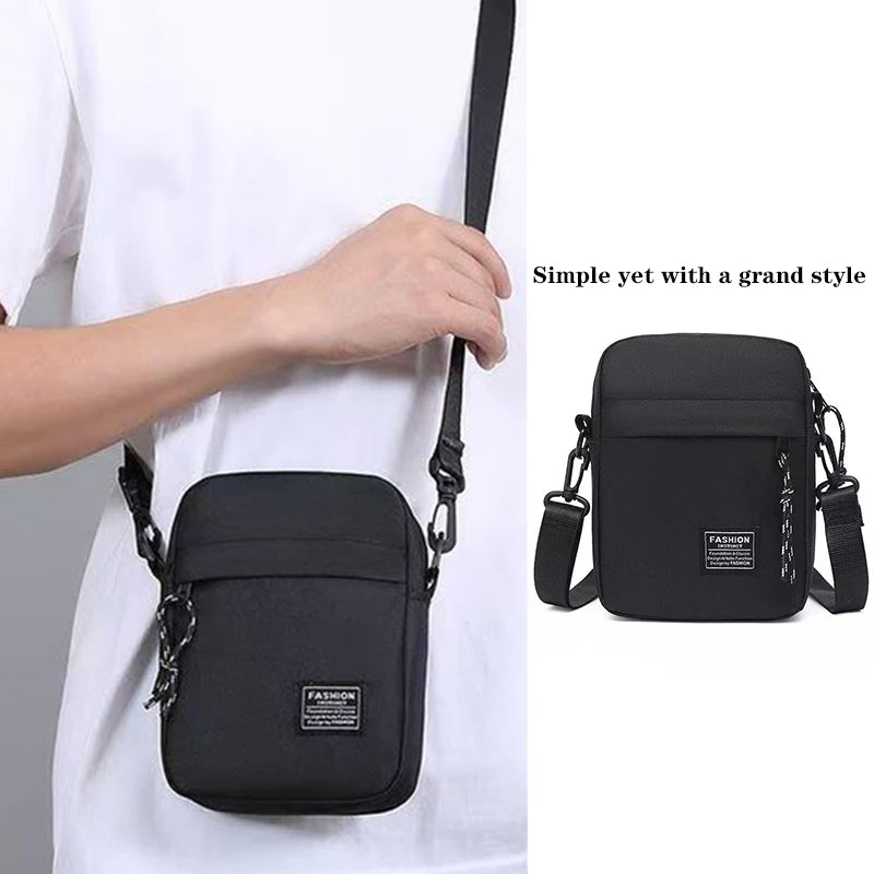 Men's Bags Have One Shoulder or Cross Body Designs Suitable for Daily Use During School Days Made of Nylon Material.