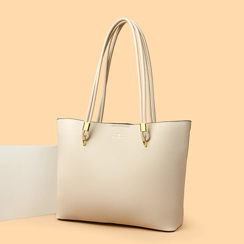 Women Hobo Bag Superior quality PU Leather Solid Shoulder Bag Bucket bag Fashion Large Capacity Handbag For School Work wallet