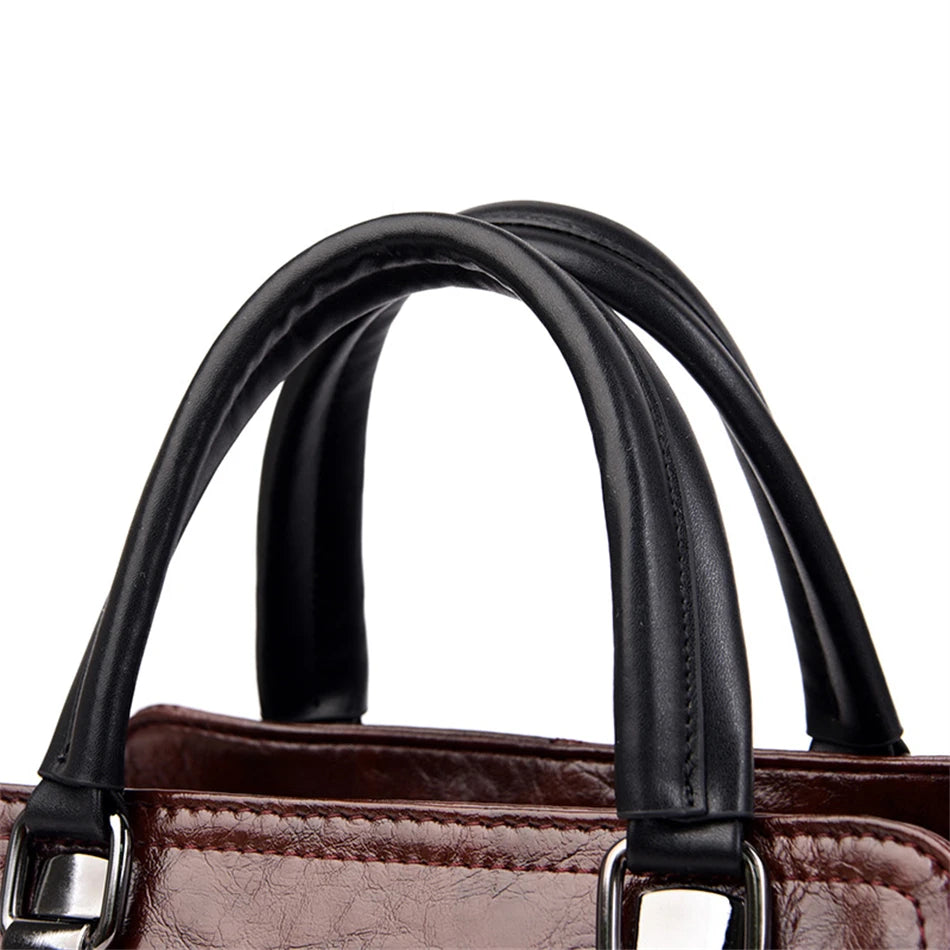 Luxury Designer Handbag Brand Shoulder Bag 3 Layers Large Capacity Casual Tote Bag High Quality Soft Leather Bags Female Handbag