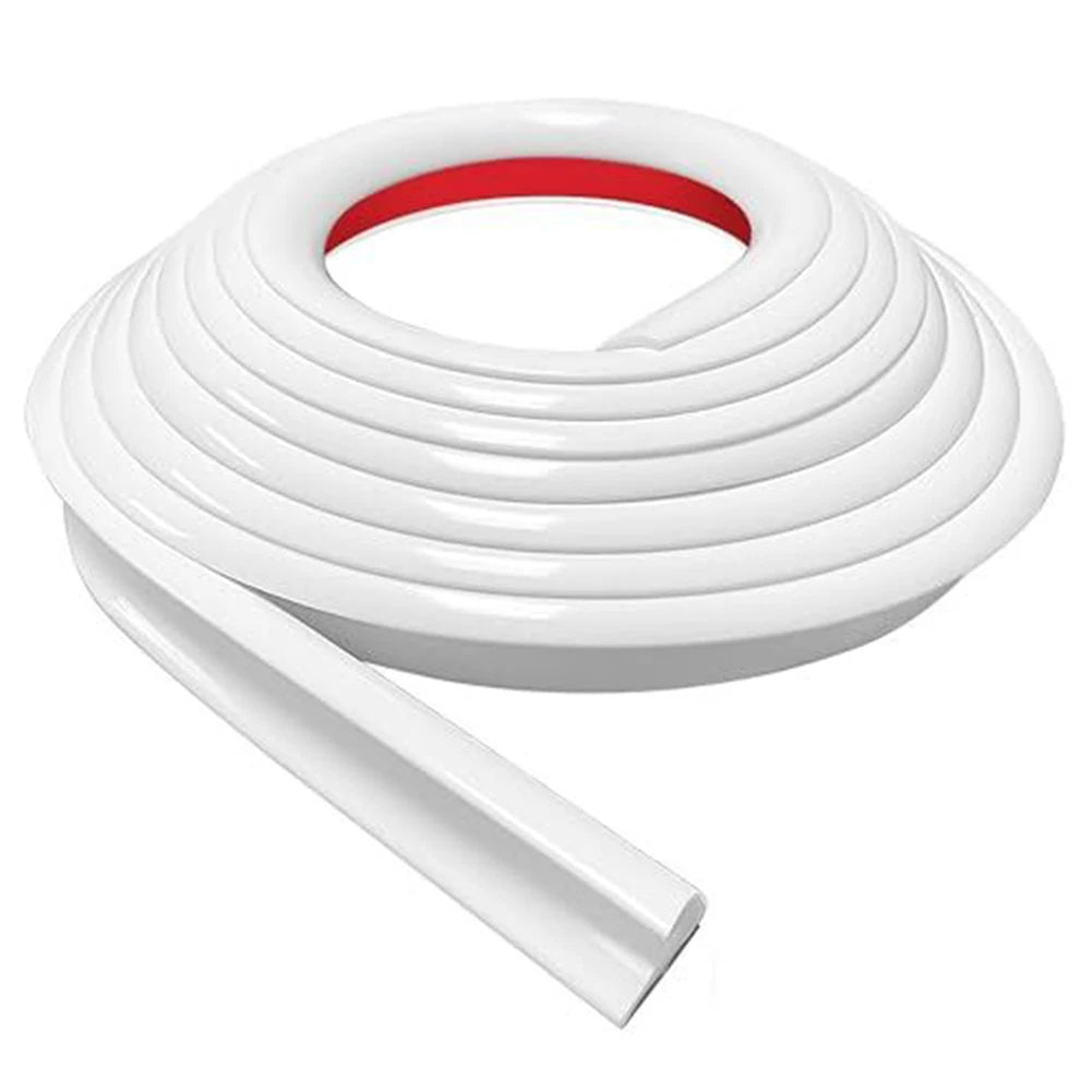 Camper Van Gutter Rain Guard Drip Stop 5M PVC Rain Strip Roof J Shape Rain Gutter For Motorhome Parts Rv Camper Accessories