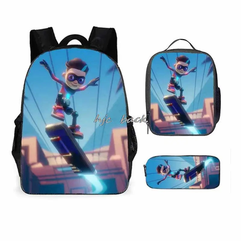 School Bags Girls Boys Subway Surfers Primary Kids School Backpcak 3Pcs Cartoon Schoolbags Kids Mochilas Escolar Infantil Gift