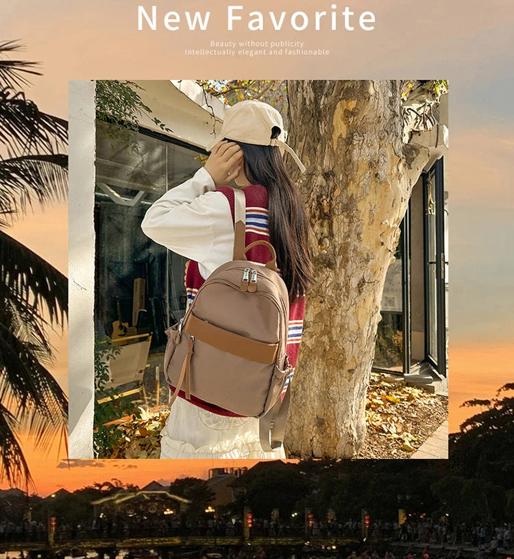 Luxury Brand Lady Fashion Backpacks High Quality Large Capacity Shoulder bags Waterproof Multi Functional Women's Handbags