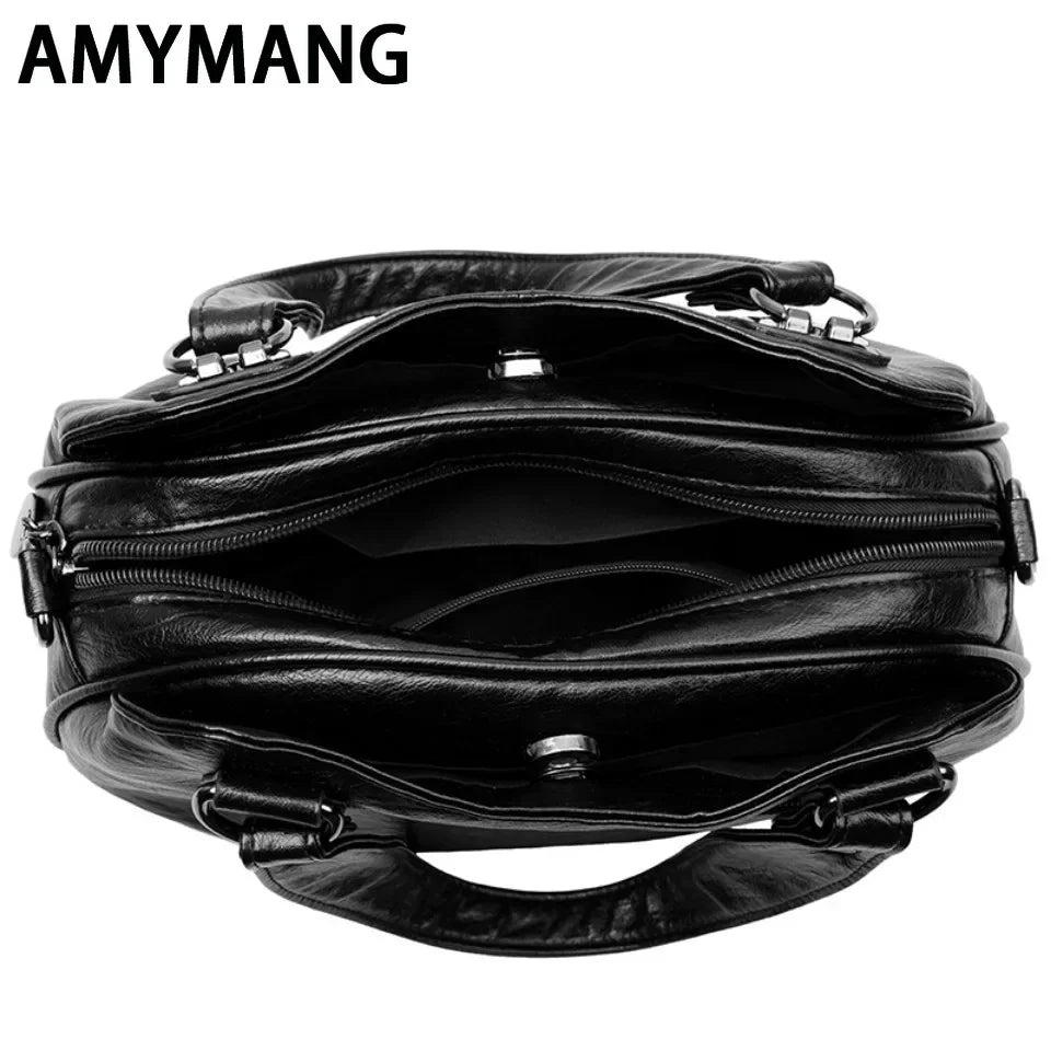 Luxury Handbags 3 Layers Large Capacity High Quality Designer Handbags Soft Leather Ladies Shoulder Crossbody Bag for Women Sac