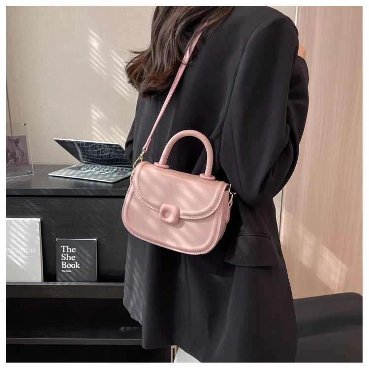 Luxury Women's Multi-functional Small Messenger Bag,high-end Texture Fashionable Square Handbag Trendy Handheld and One Shoulder
