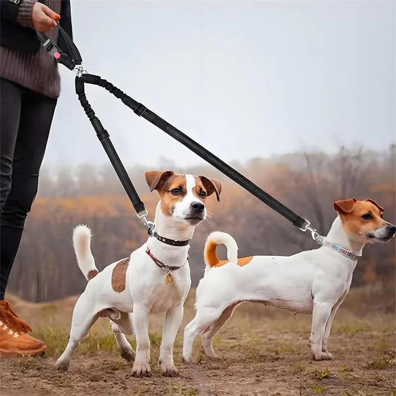Multi-functional Dog Seat Belt for Car Pet Car Headrest Restraint Safety Seatbelt Reflective Adjust Elastic Bungee Dog Leash