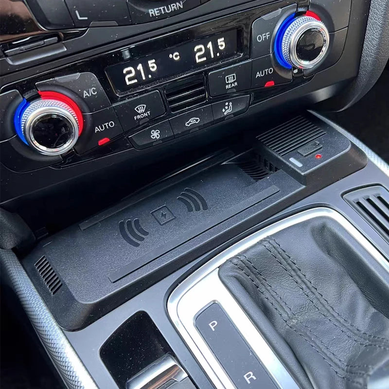 15w Car wireless charger For Audi A5 S5 RS5 Q5 A4 B8 B9 charging pad Fast charge phone holder mobile holder adapter Accessories