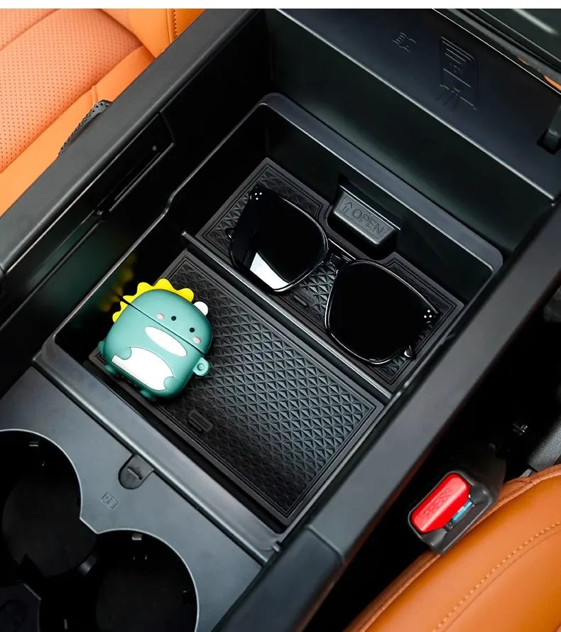 Hidden Storage Box For Great Wall GWM Haval H9 II 2024 2025 2nd Gen Car Center Console Armrest Box Layered Organized Container