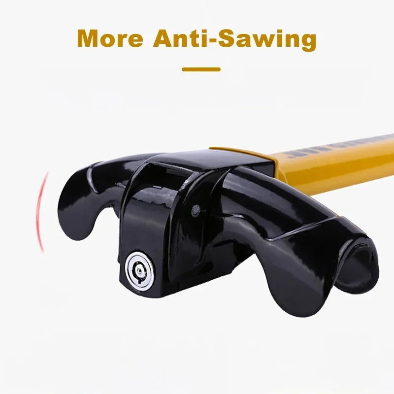 Heavy Duty Car Steering Wheel Lock - Universal Anti-theft Rotary Design, Enhance Security for Car & Van