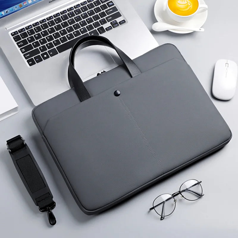 Commuting Laptop Bag, 14 Inch And 15 Inch Waterproof Crossbody Bag, Hand-held Briefcase, File Bag, Conference Materials Bag
