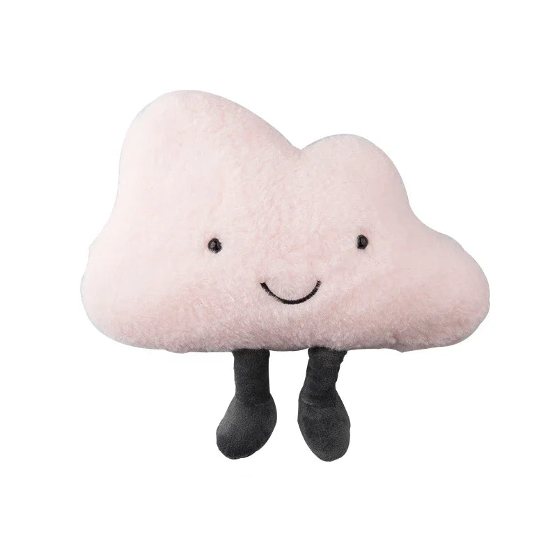 Cute Car Pillow Plush Cushion Car Safety Pillow Automobile Safety Belt Shoulder Pad Universal Vehicle Headrest Waist Cushion