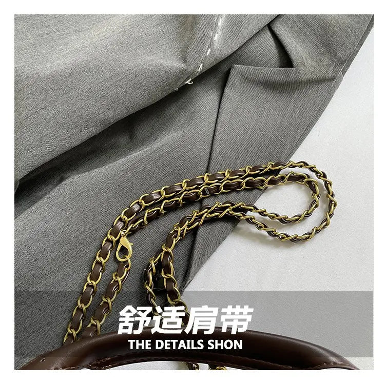 Elegant Crossbody Handbag Luxury Leather Women's Bag Famous Designer Classic Paris Premium Detail Commuter Bag