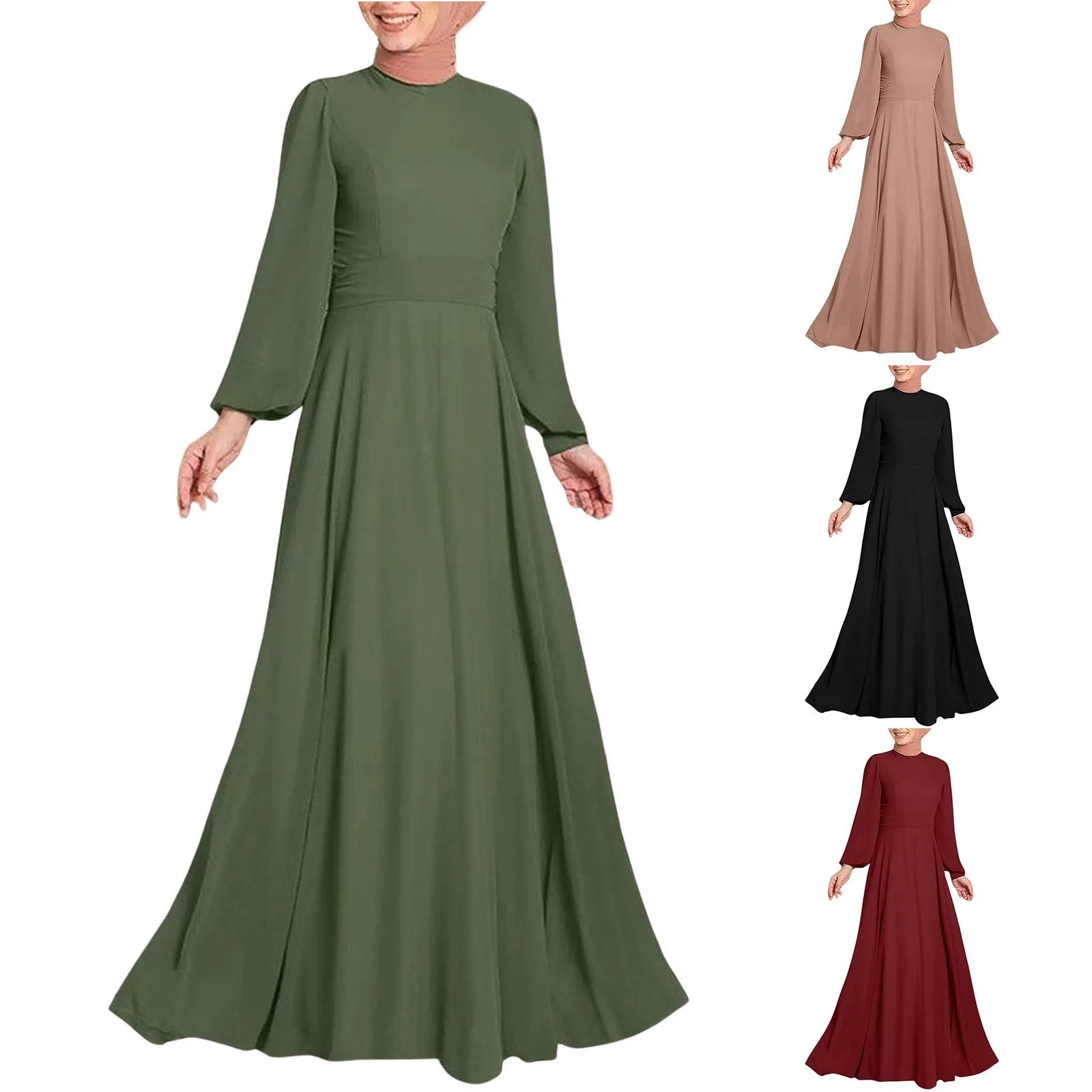 Women Muslim Kaftan Abaya Dubai Turkey Muslim Fashion Hijab Dress Kaftan Islam Clothing African Maxi Dresses Arab Robe