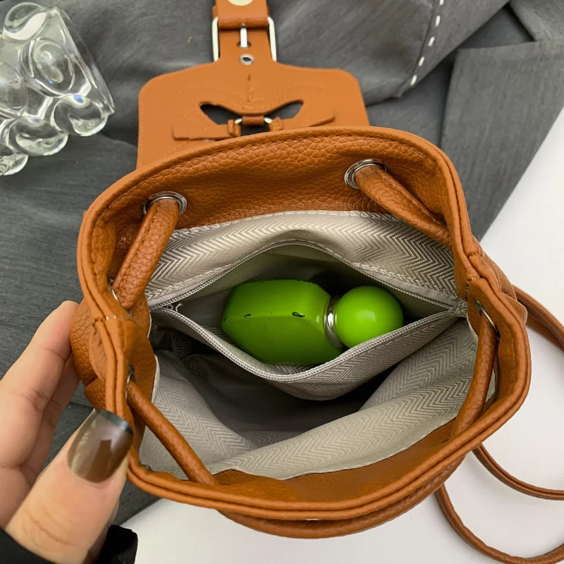 Korean Fashion Backbag Casual Travel Bag Classic Flower Backpack 2024 Pu Leather Women Bags Foreign Trade Bag Women'S Backpack