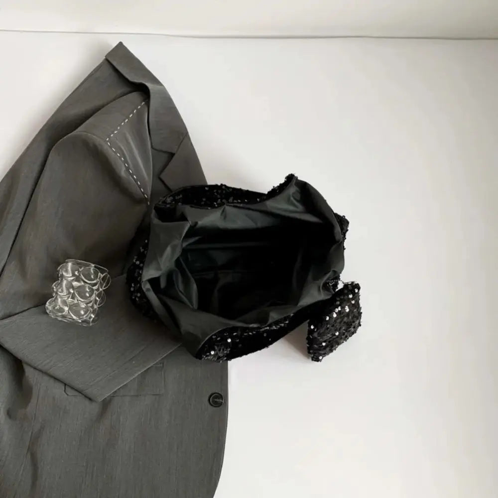 Fashion Evening Bag Sequin Tote Bag Purse Fashion Silver Shoulder Bag Shiny Large Hobo Bag Girls