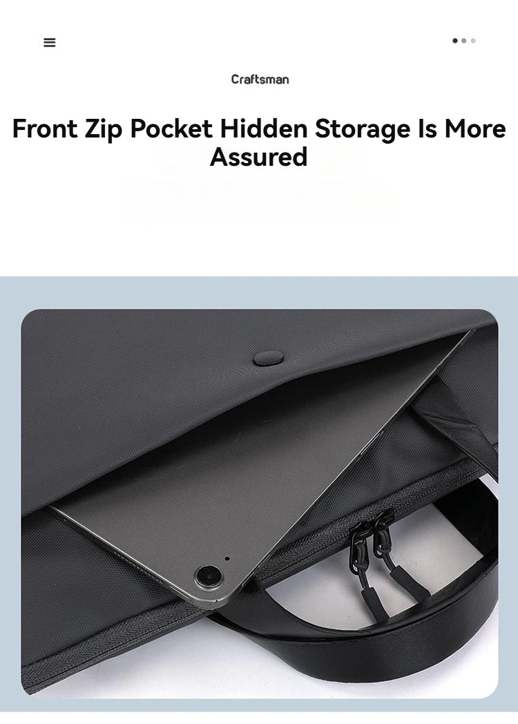 Laptop Bag 15.6 Inch Notebook Sleeve Bags For Macbook Air Pro 15 16 Portable Case Computer Shoulder Handbag Waterproof Briefcase