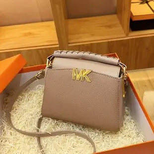 Paris Retro Chain Strap Crossbody Bag For Women Premium Leather Zipper Shoulder Bag Elegant Design Small Square Bag