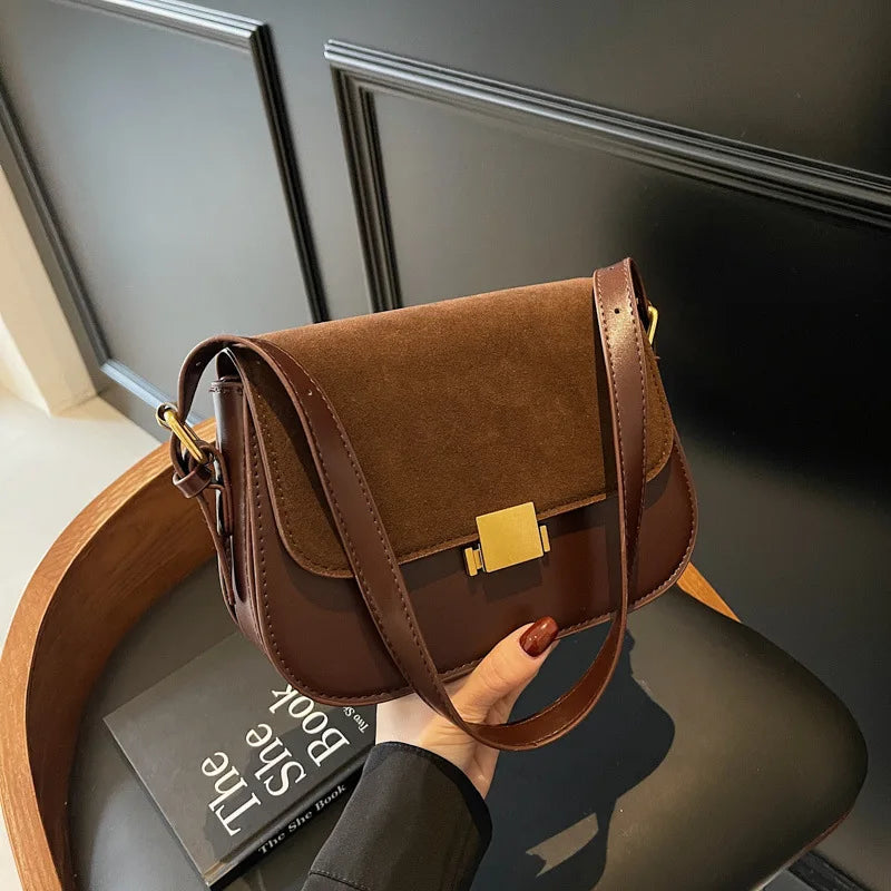 Fashionable Matte Ladies' Bag Versatile Crossbody Underarm Single Shoulder Bag Stylish Accessory for Casual Travel