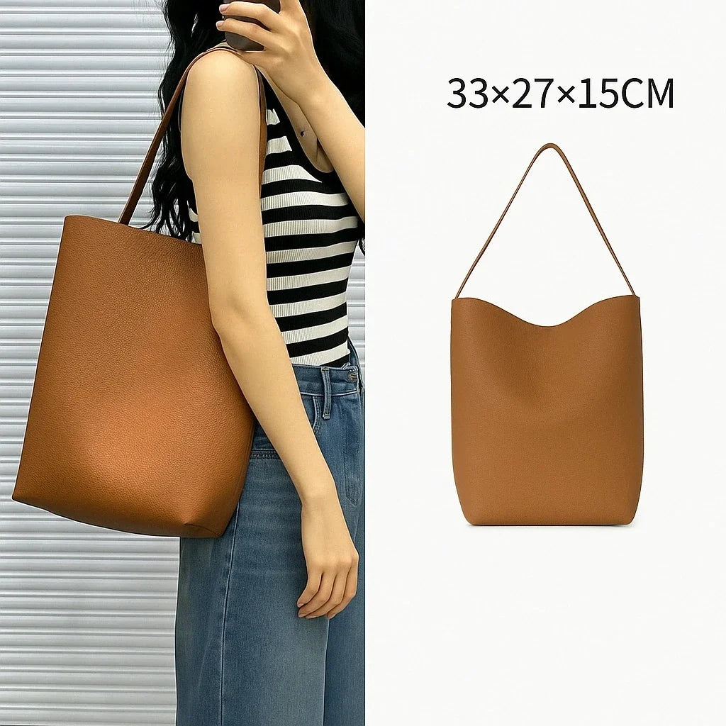Simple Tote Bag Women's Satchel Fashion Sling Shoulder Shopping Outdoor Large-capacity Storage Shopping Bag Bucket Handbags