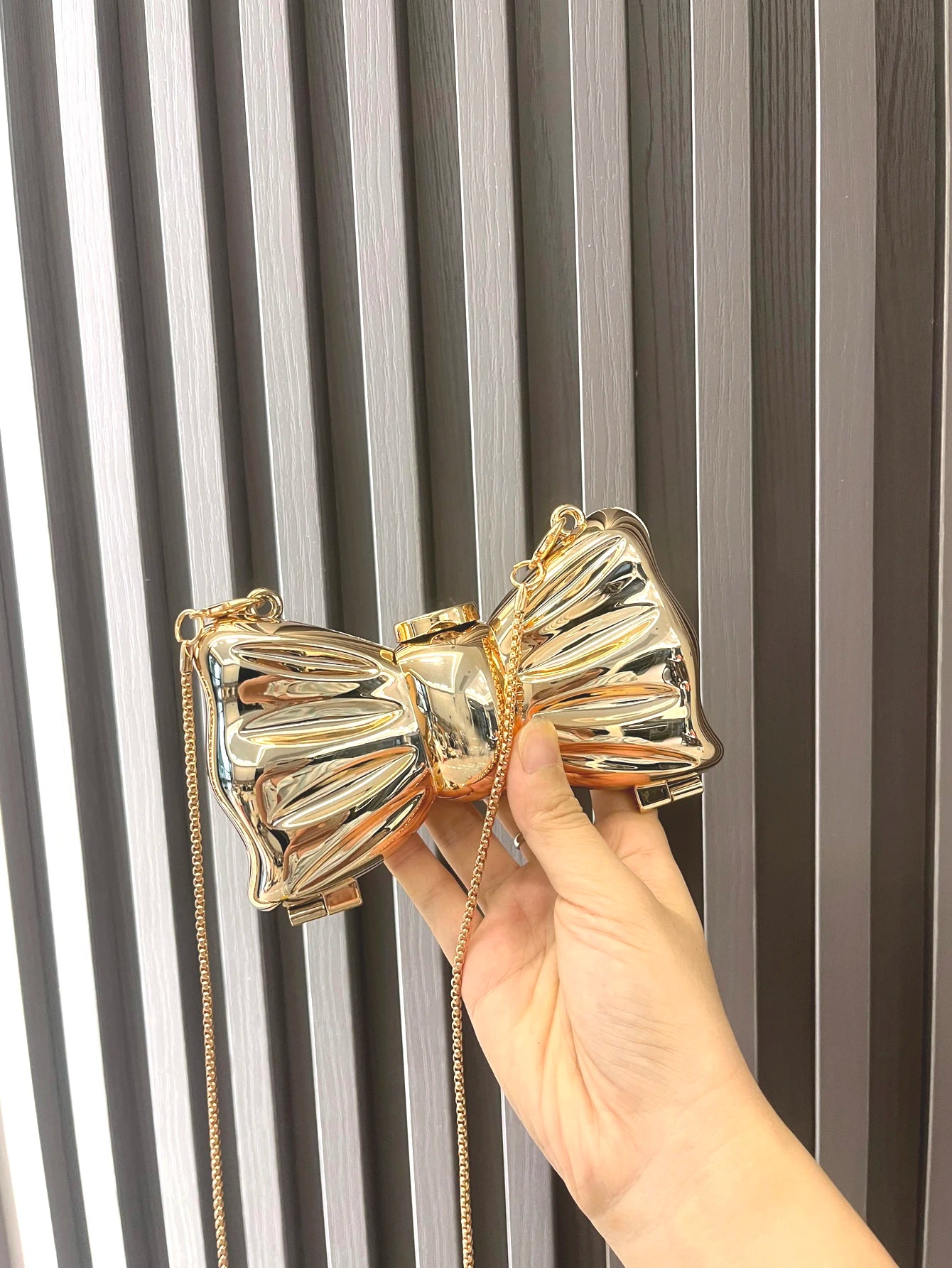 Golden Evening bag  Purses and handbag luxury Designer shoulder bags funny shape Party Wedding Round Acrylic Shiny Clutch purse