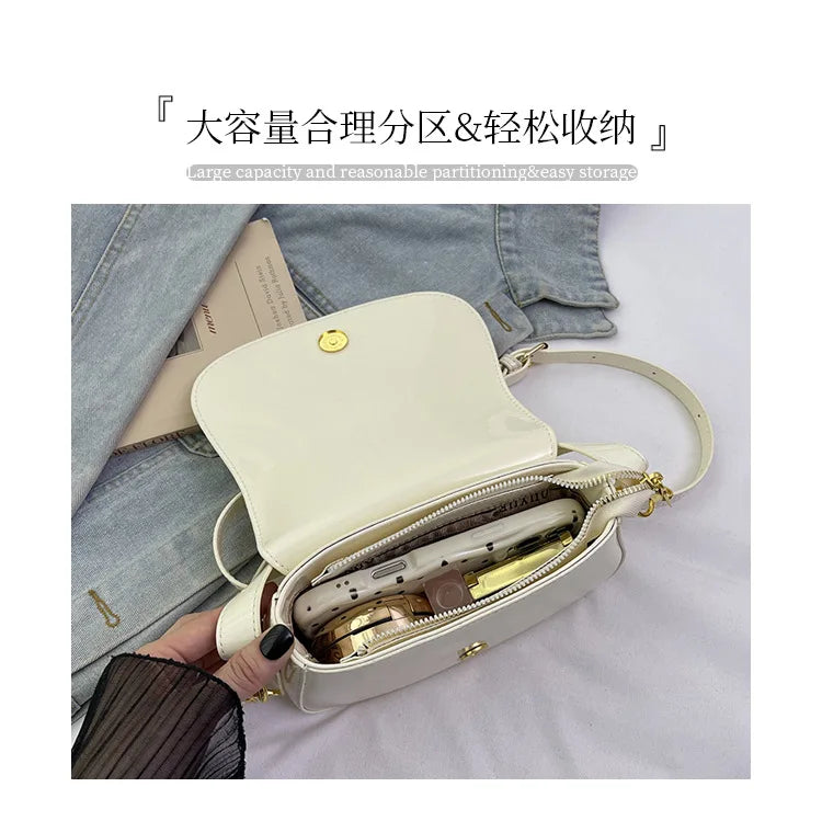 Luxury Small Batch Designer Tote Bag Women Versatile Crossbody Shoulder Bag High Quality Leatherlike Casual Daypack Minimalist