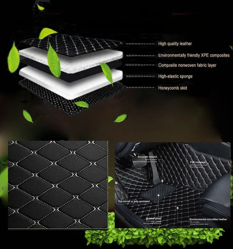 Car Floor Mats For Ford Mustang 2022 2021 2020 2019 2018 2017 2016 2015 2014 2013 2012 2011 car accessories