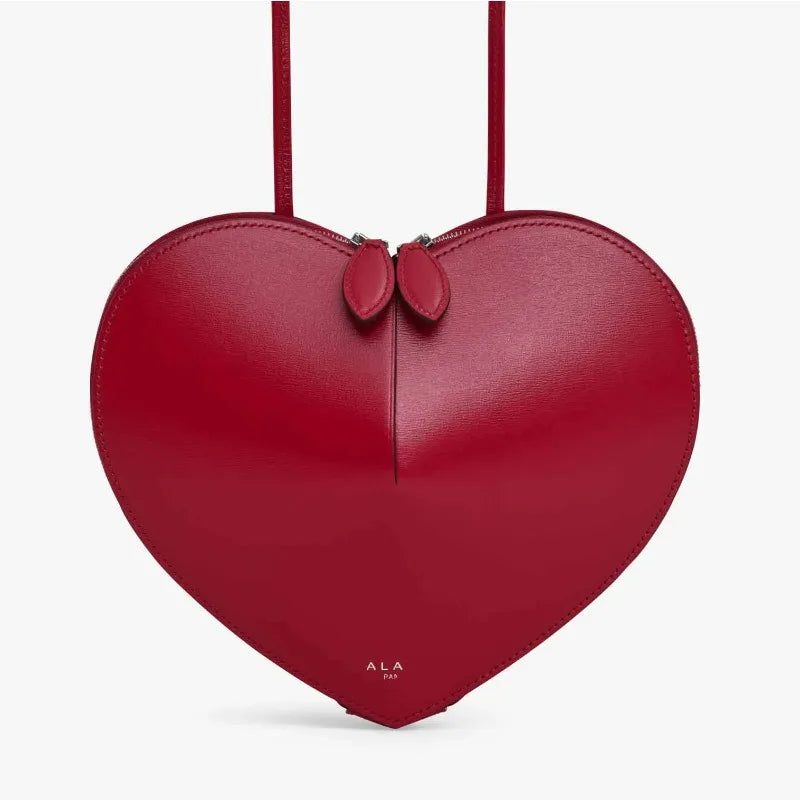 2025 high-texture love bag, mobile phone bag, genuine leather shoulder messenger bag, star heart-shaped bag of the same style