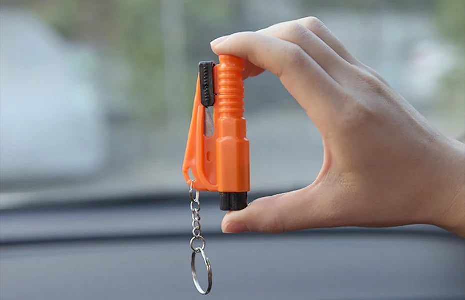 Mini Safety Hammer Keychain Escape Car Life-saving Escape Hammer Window Broken Emergency Glass Breaker
