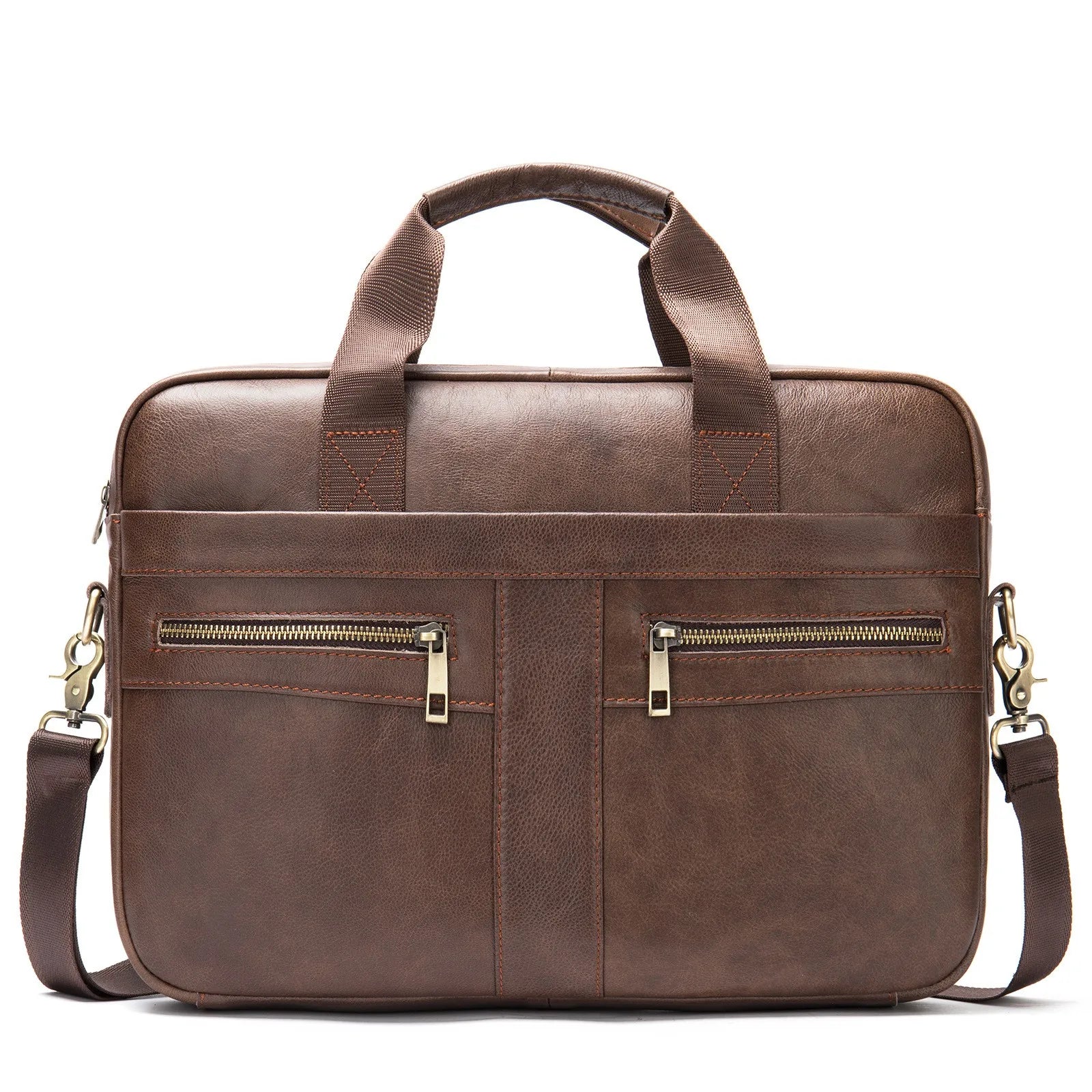 Laptop Bag Computer Handbag 15.6 16 inch Leather Business Travel Bag Cowhide Single Shoulder Bag Men's Briefcase For Lenovo Air