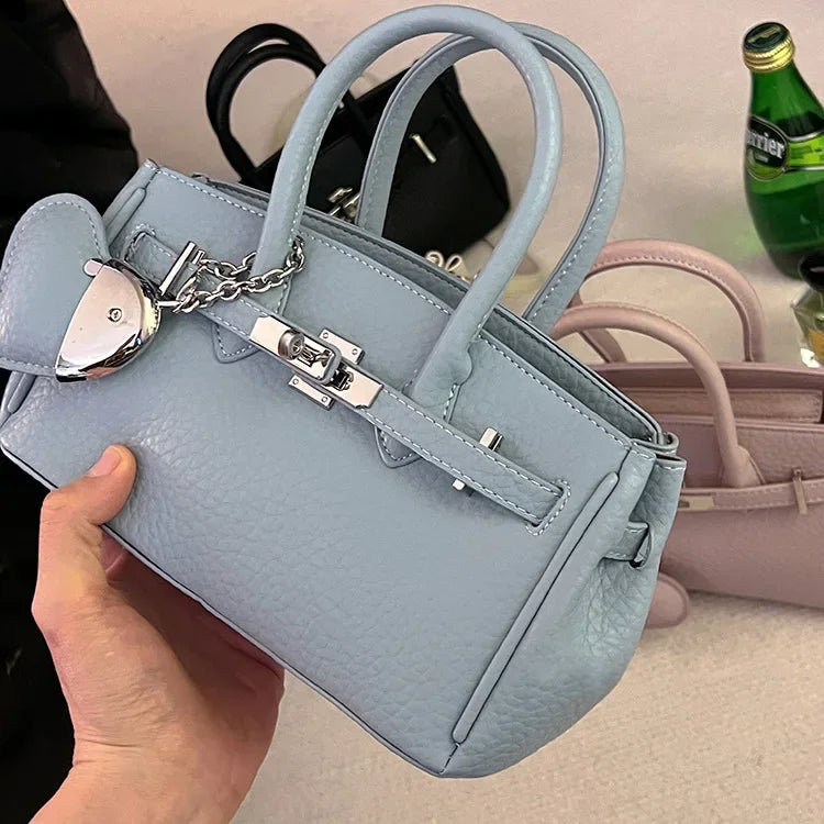 2025 new platinum bag women's versatile commuter high-end handbag messenger bag high value foreign shoulder bag