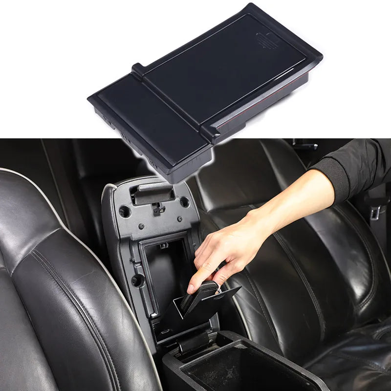 For Hummer H3 2005-2009 ABS Black Car Central Control Armrest Box Hidden Storage Box Privacy Storage Box Car Accessories