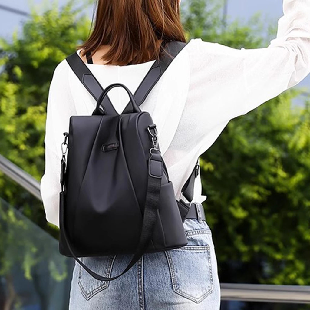 Luxury Women Backpack Casual Black/Khaki/Rose Red School Bag for Girls Detachable Strap Travel Shoulder Bag Mochila Rucksack