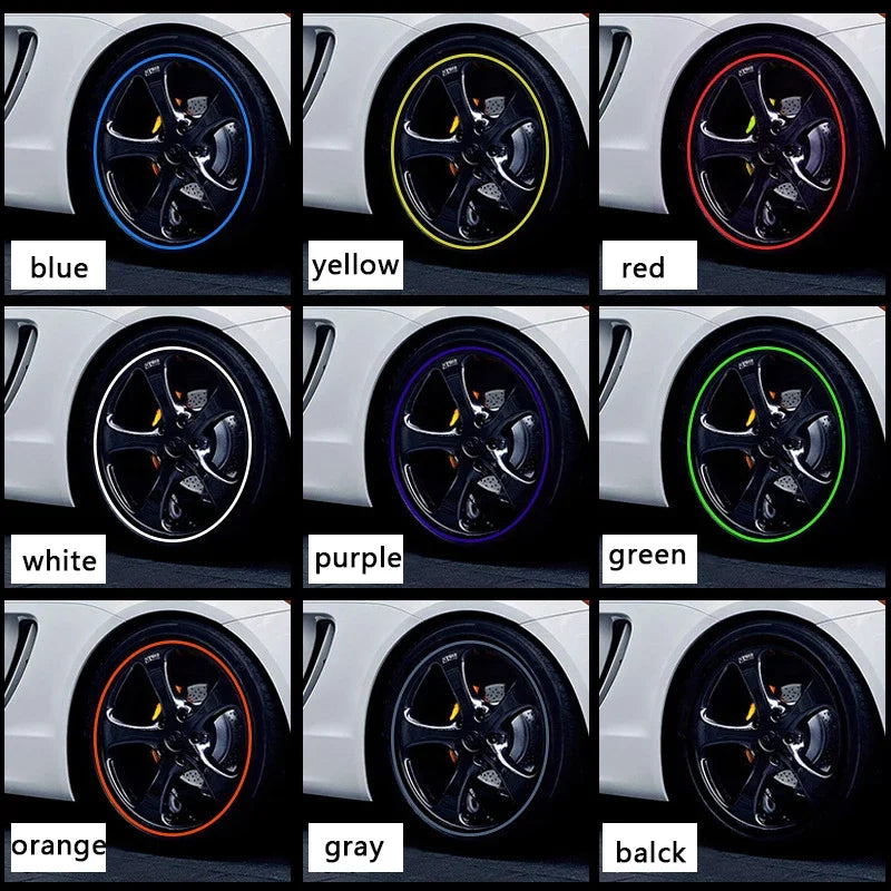 Universal Car Rim Protect Strip Wheel Edge Protector Car Wheel Sticker Tire Protection Care Covers Car Styling