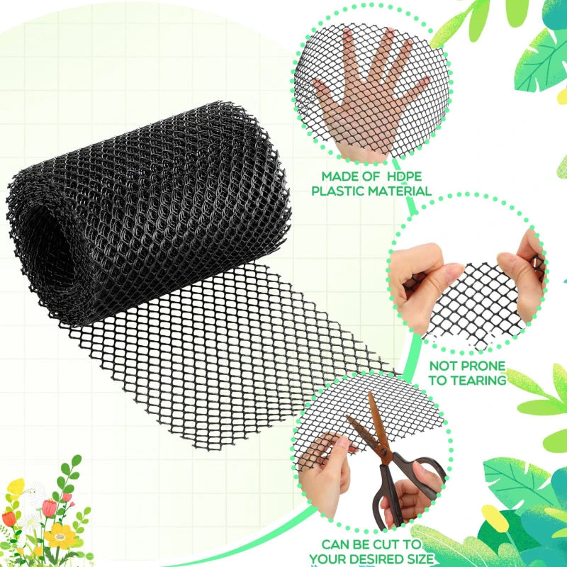 Guard Rain Anti-blocking Filter Gutter Guard Ladder Plastic Screen Mesh PVC Protective Net Leaf Guards