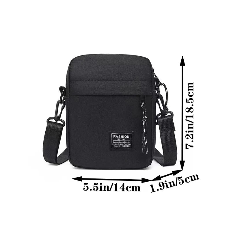 Men's Bags Have One Shoulder or Cross Body Designs Suitable for Daily Use During School Days Made of Nylon Material.