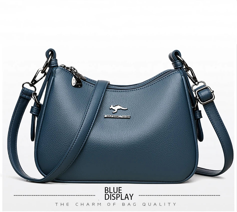 Luxury Designer Ladies Handbags New High Quality Leather Shoulder Bag For Women Female Retro And Minimalist Crossbody Bags Purse