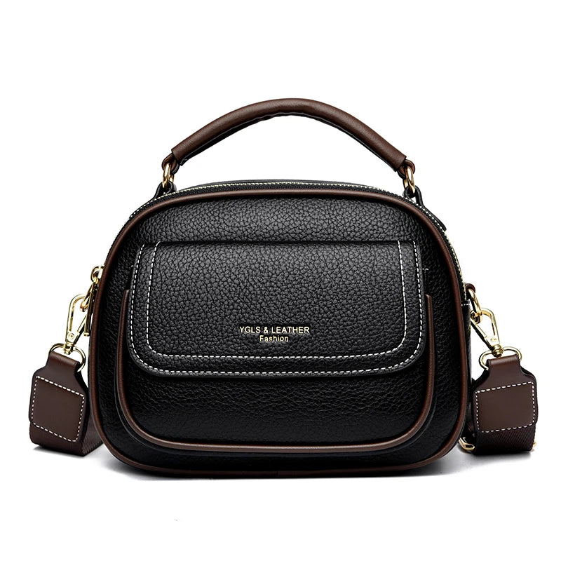 Underarm Bags New Women's Fashion Handbags Retro Solid Color PU Leather Shoulder Casual Women High-ranking Messenger Bags wallet