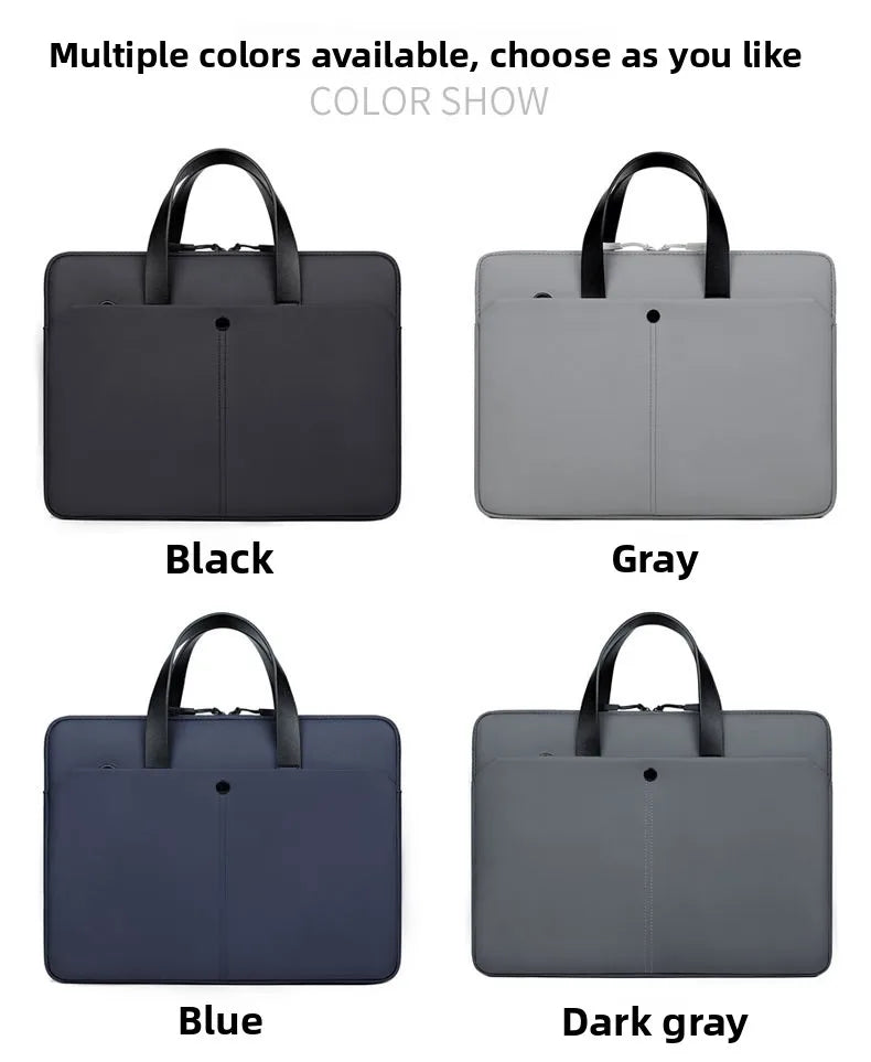 Commuting Laptop Bag, 14 Inch And 15 Inch Waterproof Crossbody Bag, Hand-held Briefcase, File Bag, Conference Materials Bag