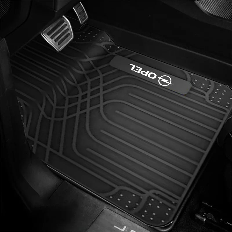 Car Floor Mat Full Set Non-Slip Auto Carpet Waterproof All-Weather For Opel Astra Insignia Corsa Zafira Meriva Mokka Vivaro H J